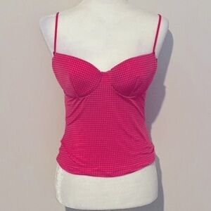 Victoria’s Secret vintage gingham bustier top